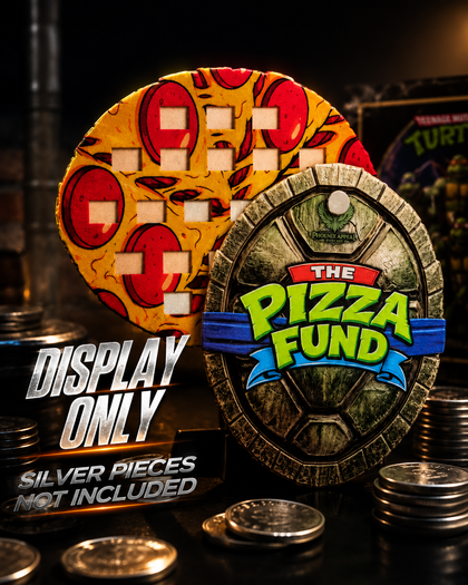 The Pizza Fund – 21 Piece Valcambi Silver Display